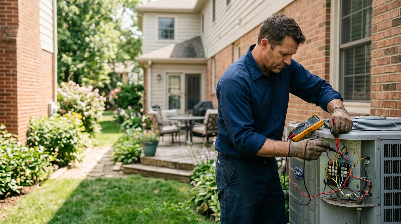 HVAC technician working near Jessie, ND